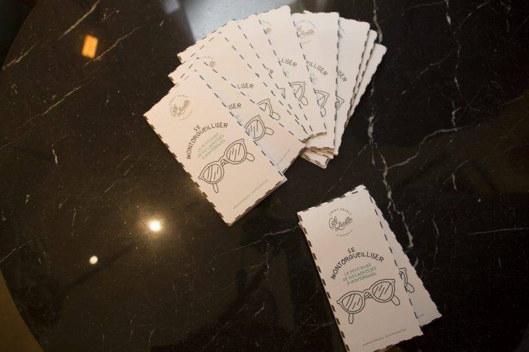 Inauguration du café-lunettes Jimmy Fairly