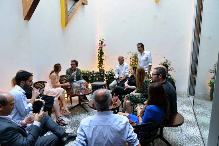 Inauguration of the boutique Les Bains