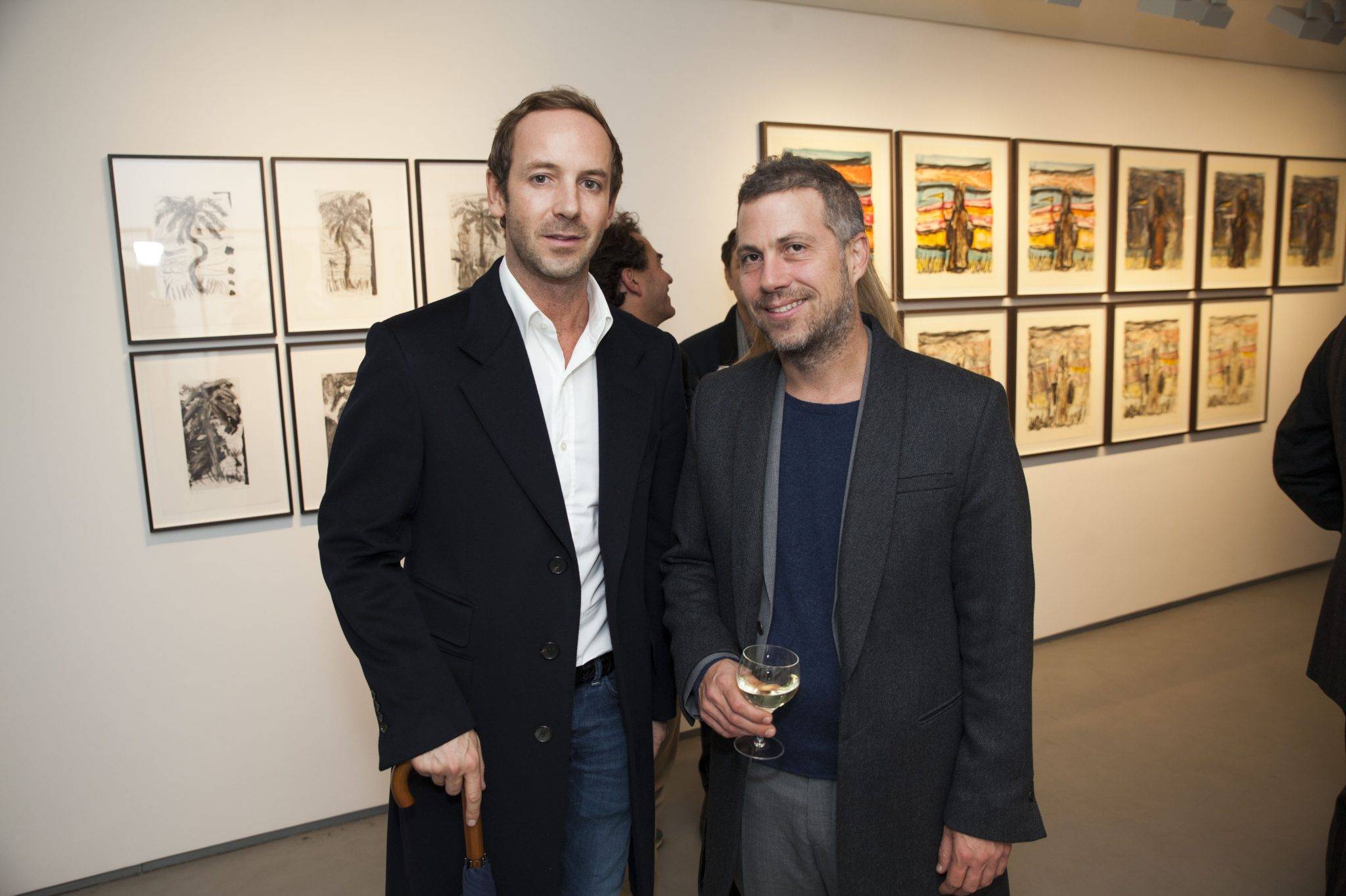  - Vernissages of the exhibitions’Picasso in the studio’ and’Josh Smith and Dieter Roth’.