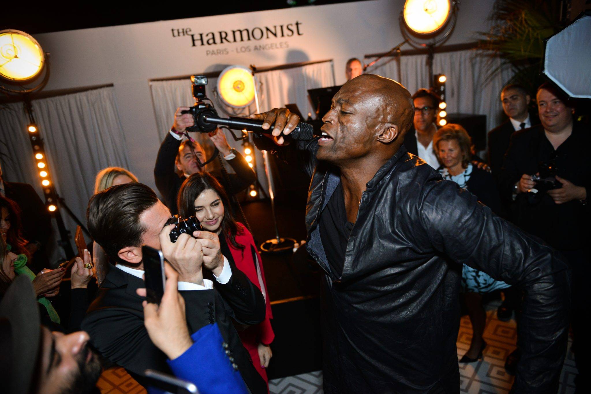  - Seal envoûte Kristin Scott Thomas et Pamela Anderson au dîner The Harmonist