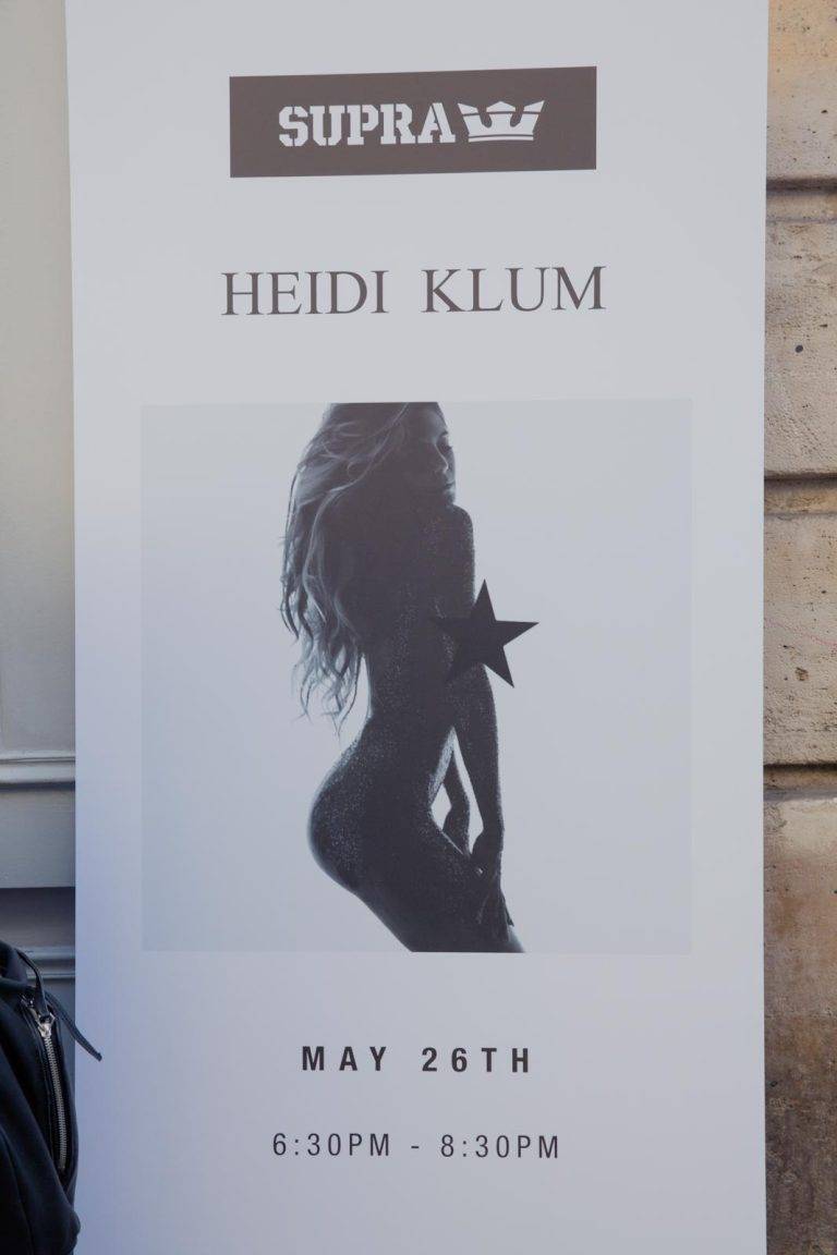 La boutique Supra pleine à craquer pour la signature du livre « Heidi Klum by Rankin »