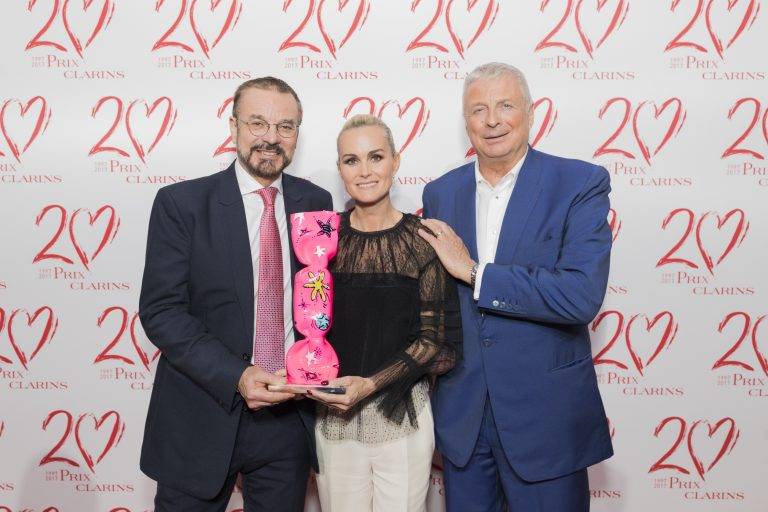  - Pour ses vingt ans, le Prix Clarins fait briller La Bonne Étoile de Laeticia Hallyday
