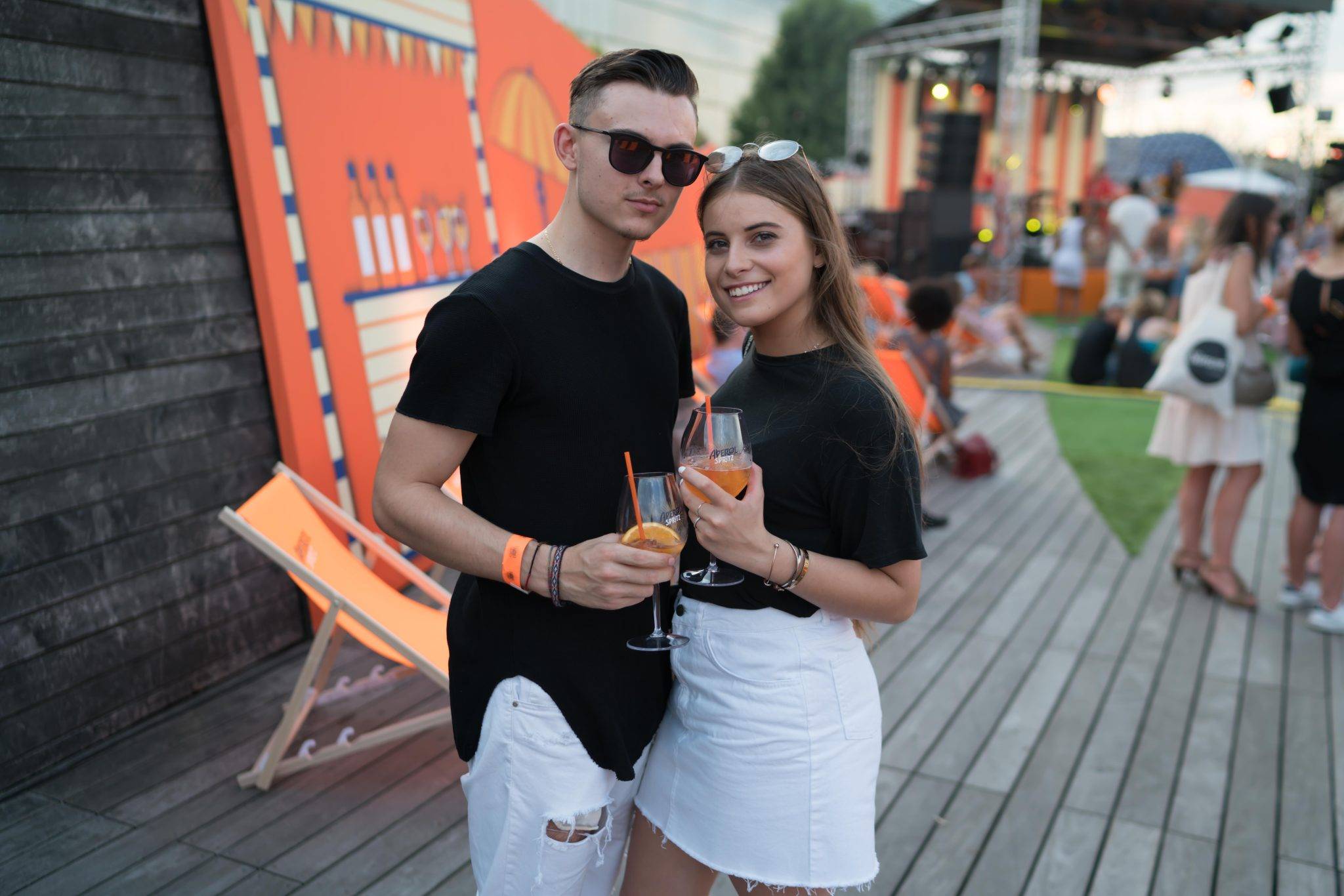  - The time of an Aperitivo, the Café Oz Rooftop takes the colors of Aperol Spritz