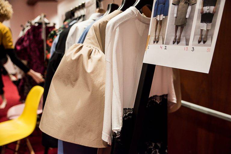 Au premier rang du défilé Lutz Huelle printemps-été 2019