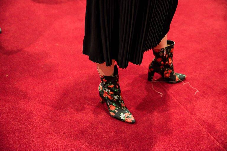 Au premier rang du défilé Lutz Huelle printemps-été 2019