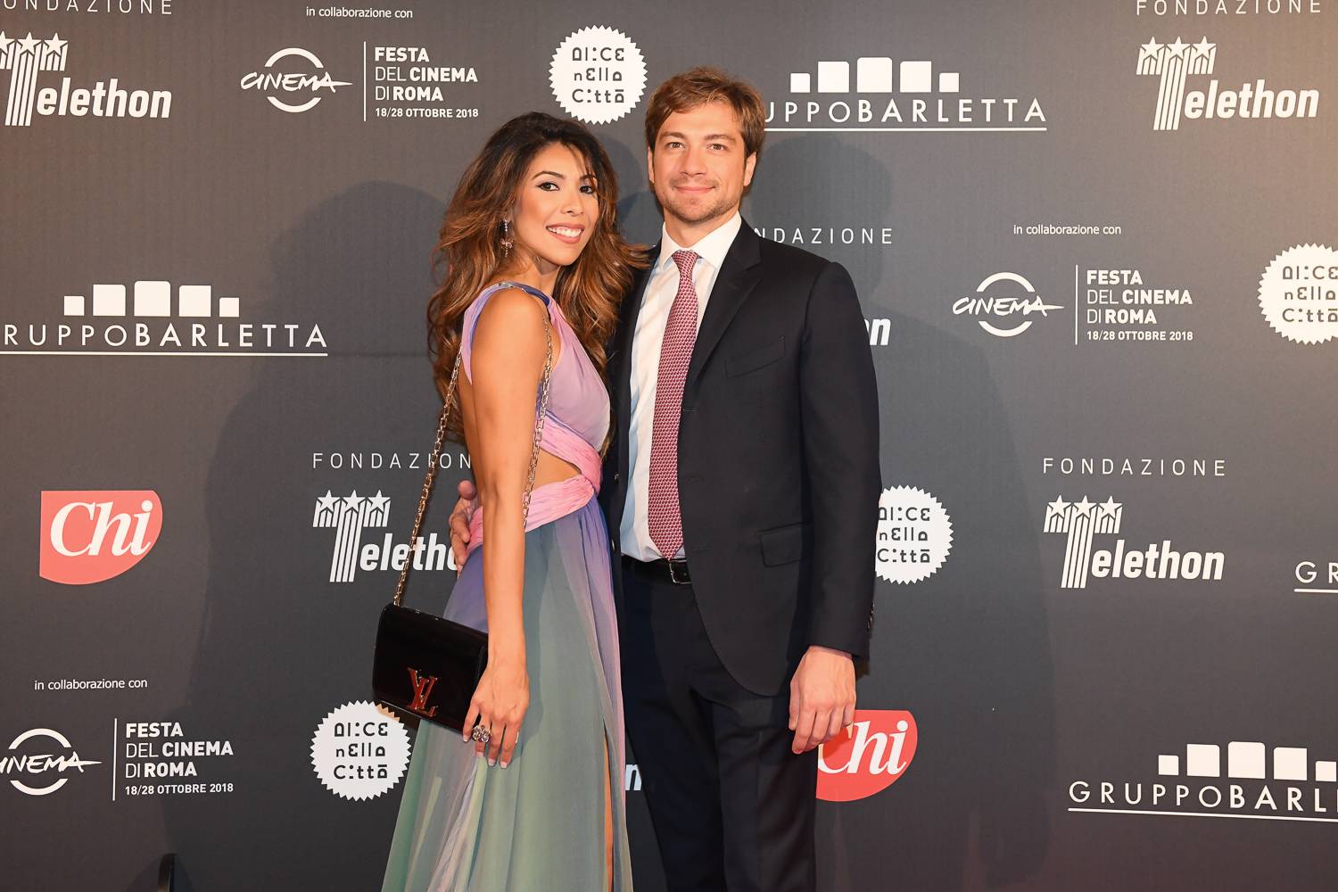  - À Rome, Annabelle Belmondo est marraine du Dîner de gala du Téléthon