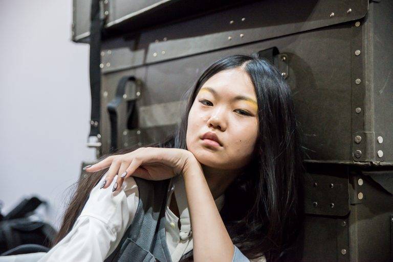 Au premier rang du défilé Ujoh printemps-été 2019