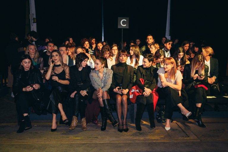 Au premier rang du défilé Federica Tosi à AltaRoma