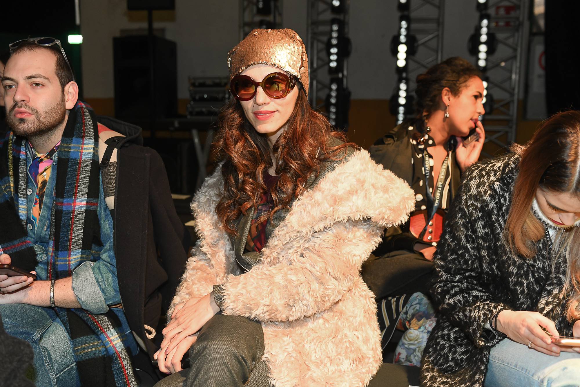  - Sitting front row at Federica Tosi Fall/Winter 2019 show at AltaRoma