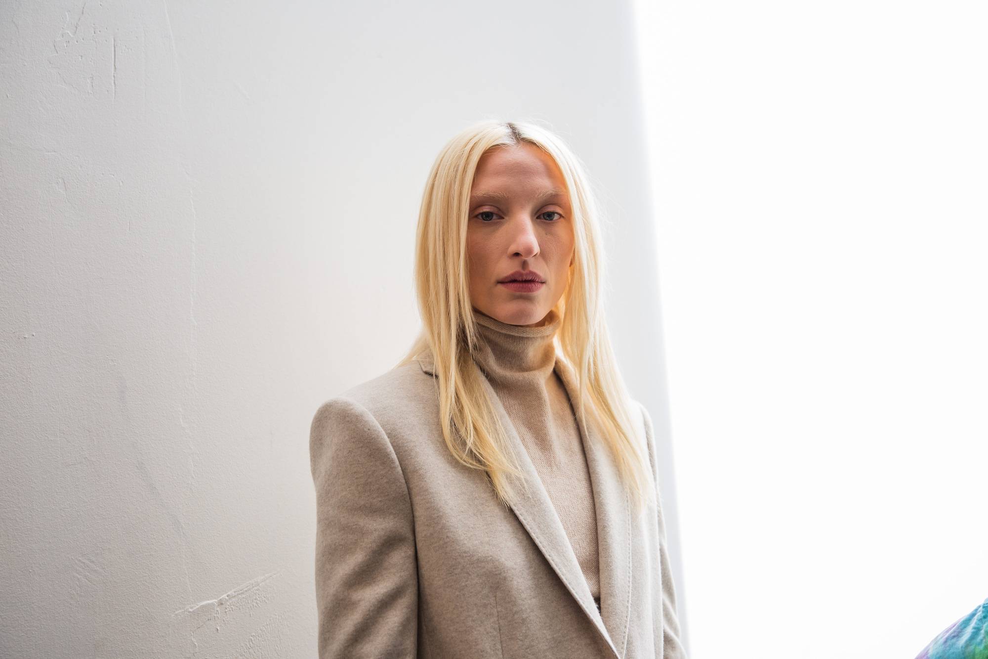  - Sitting front row with Poppy Delevingne at Agnona Fall/Winter 2019