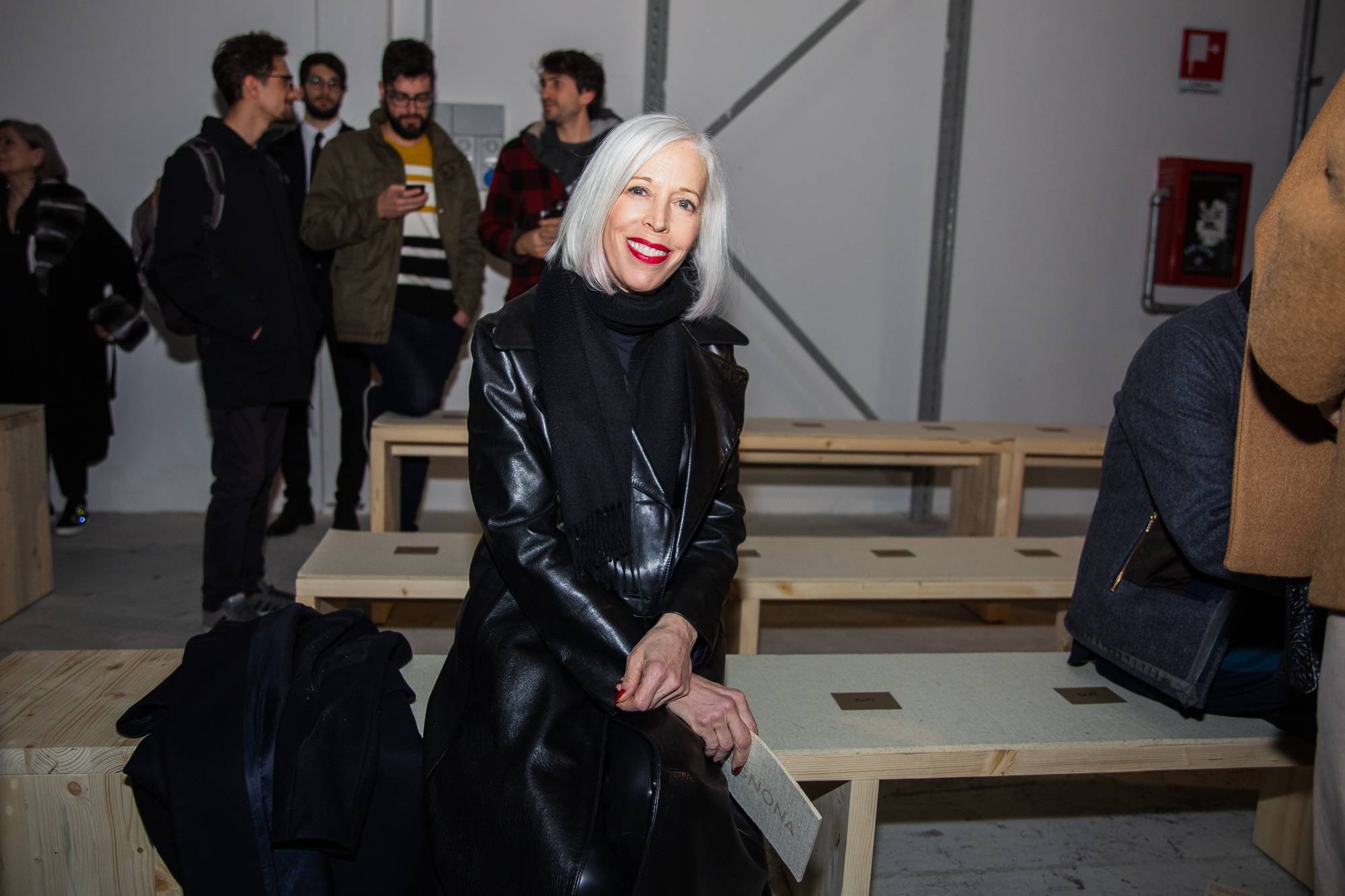  - Poppy Delevingne au premier rang du défilé Agnona automne-hiver 2019