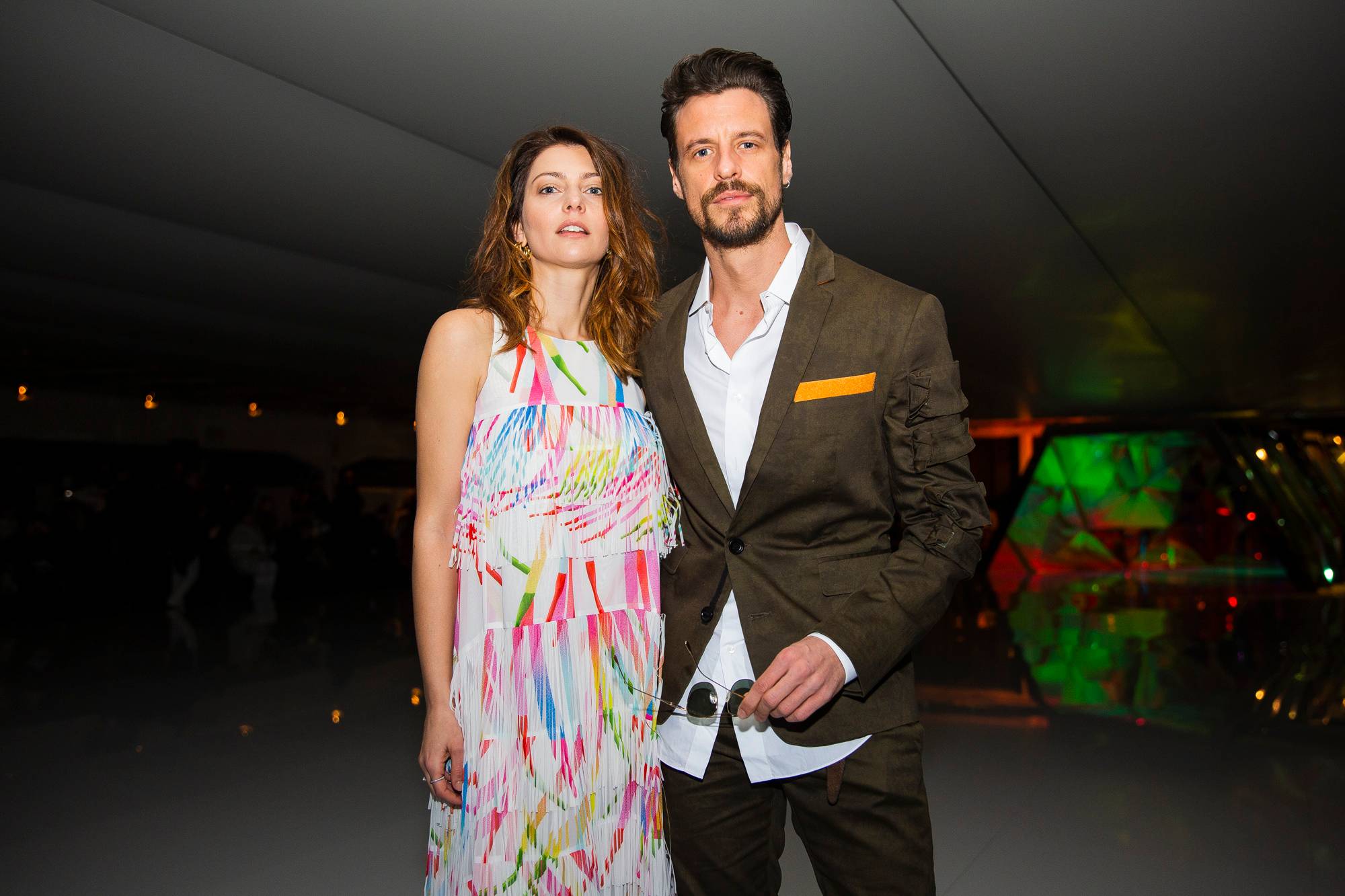  - Sitting front row at the Byblos Fall/Winter 2019 show in Milan