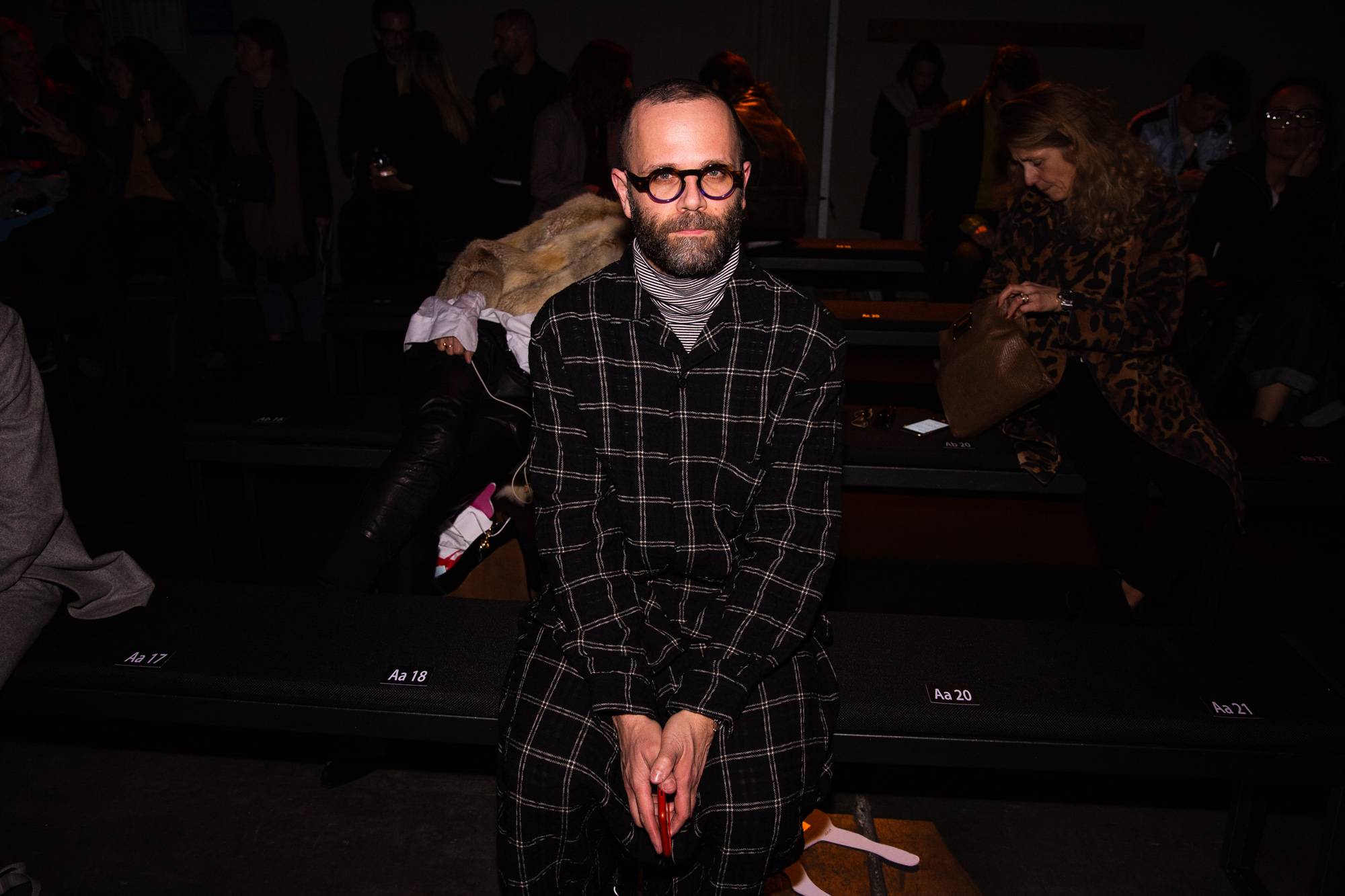  - Sitting front row at Marco de Vincenzo Fall/Winter 2019
