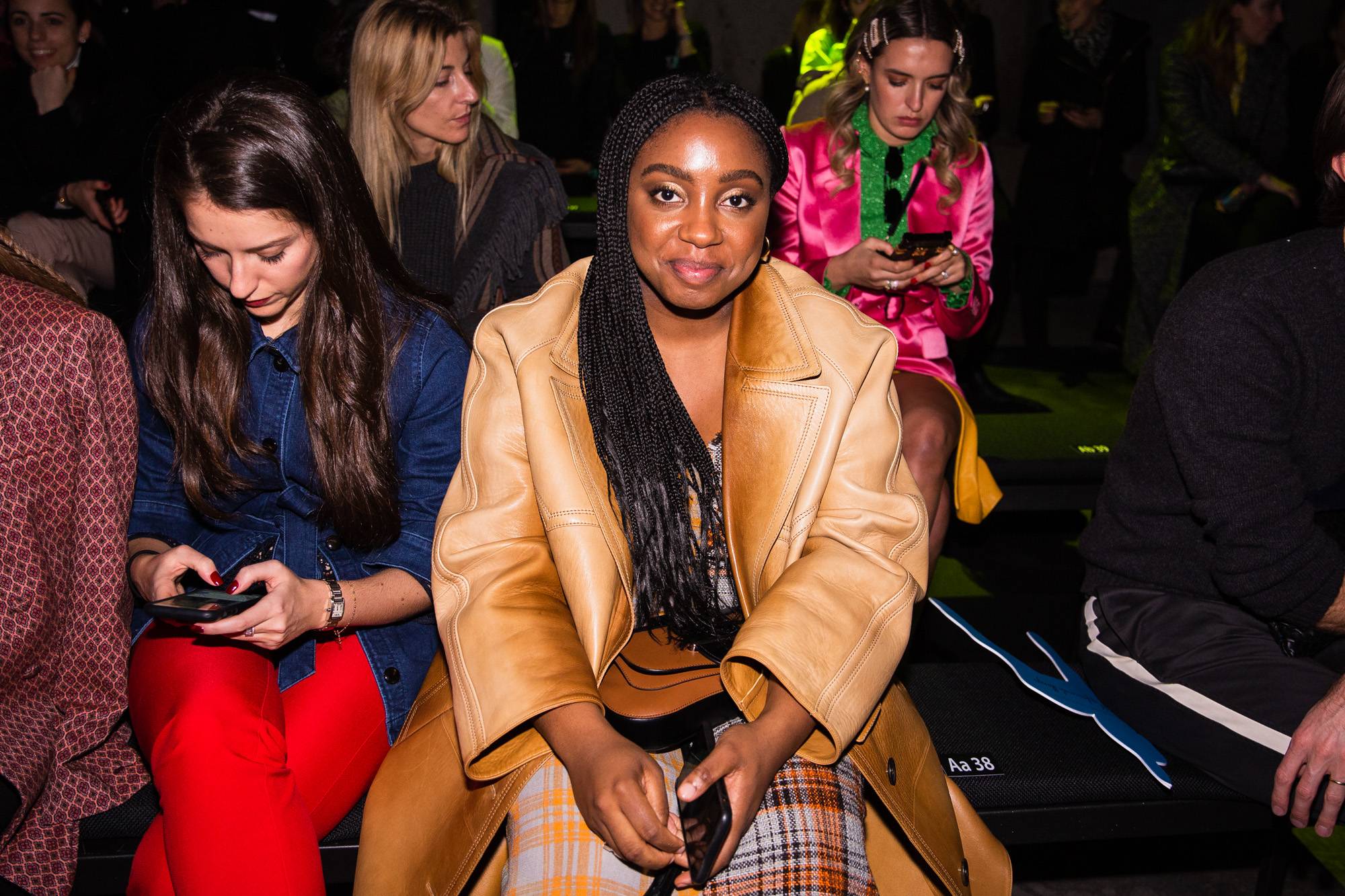  - Sitting front row at Marco de Vincenzo Fall/Winter 2019
