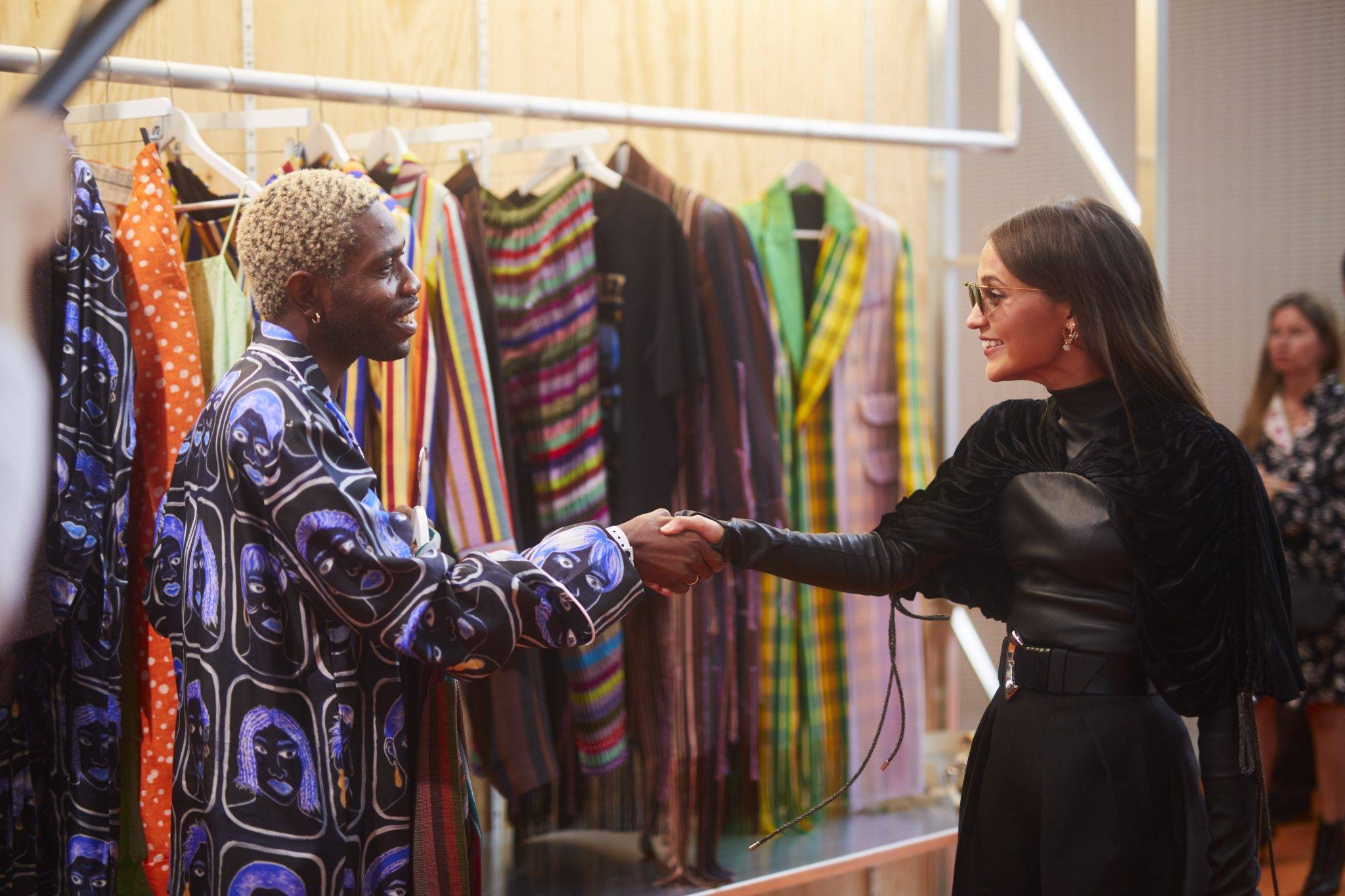  - Alicia Vikander presents the LVMH Prize to Thebe Magugu