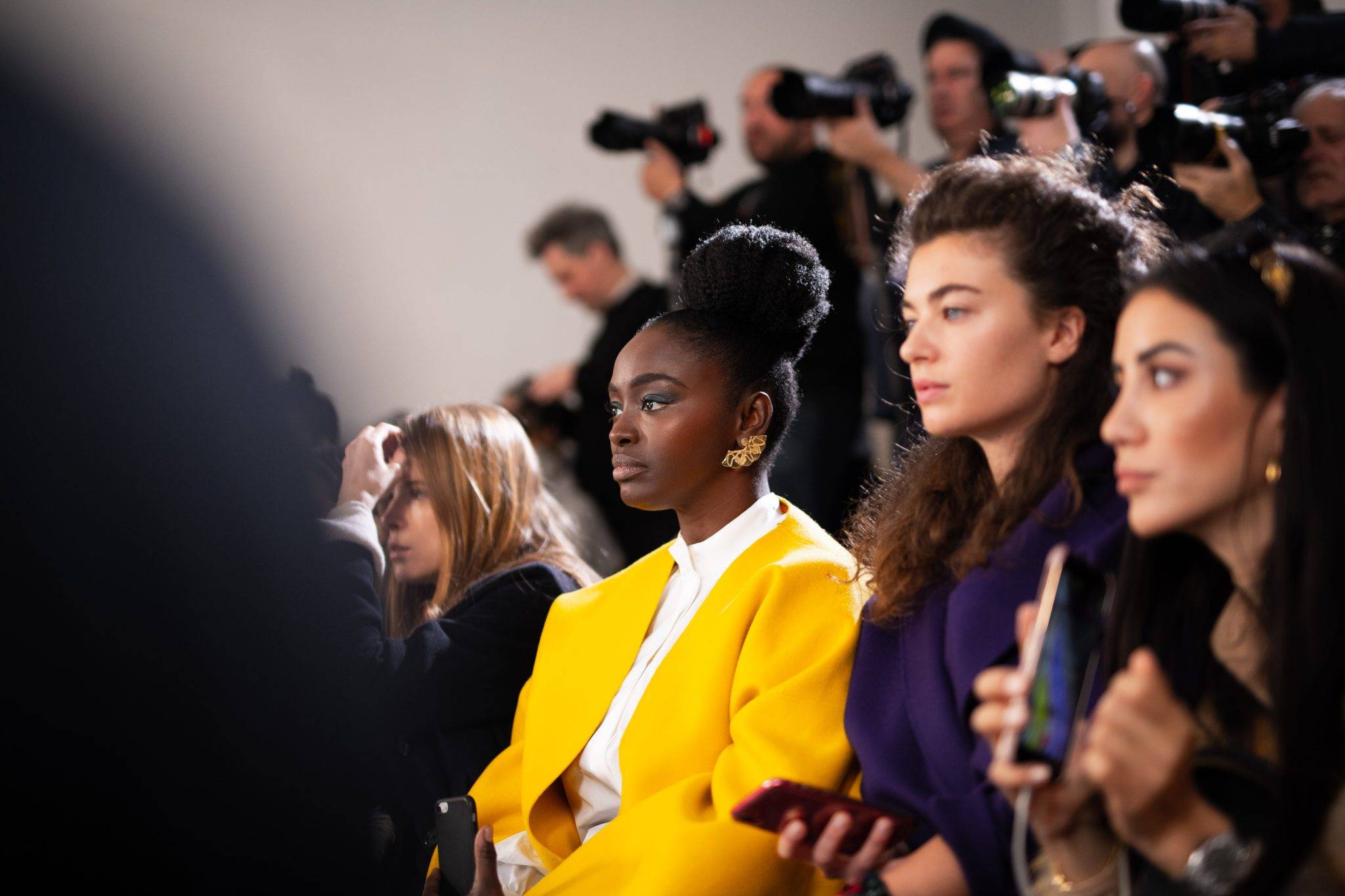  - Sitting front row at Maison Rabih Kayrouz haute couture “Home 2020” show