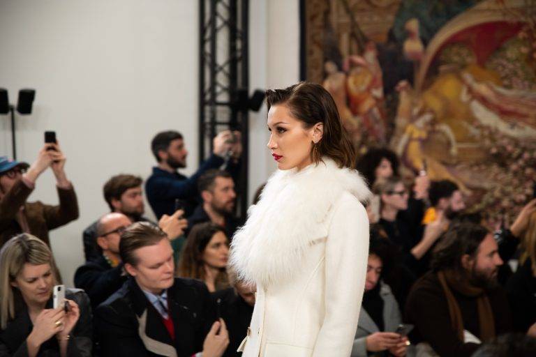 Au premier rang du défilé Lanvin automne-hiver 2020 avec Virgil Abloh et Zahia Dehar