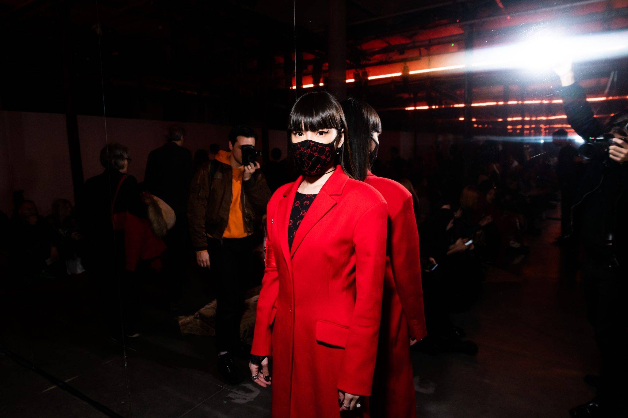  - Paris Fashion Week: Sitting front row at Marine Serre with ASAP Rocky and Michèle Lamy