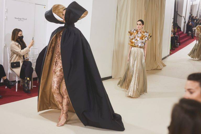 Au premier rang du défilé Alexis Mabille haute couture printemps-été 2022