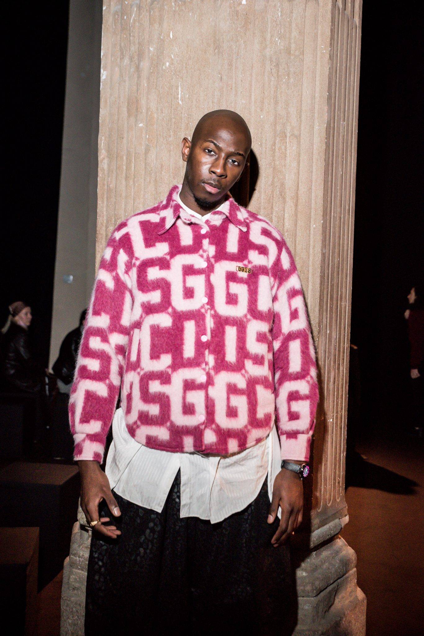  - Bianca Balti, Symone and Gigi Goode sit front row at GCDS Fall/Winter 2022-23