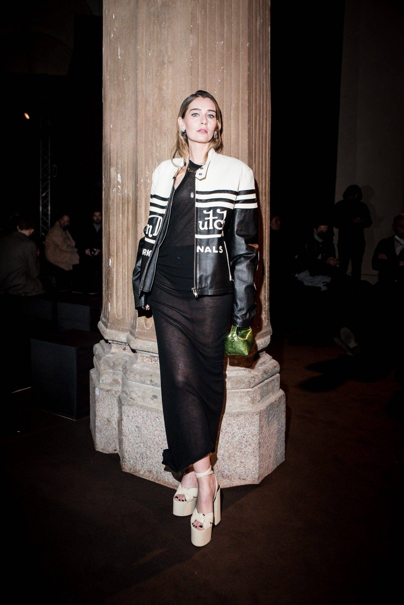  - Bianca Balti, Symone and Gigi Goode sit front row at GCDS Fall/Winter 2022-23