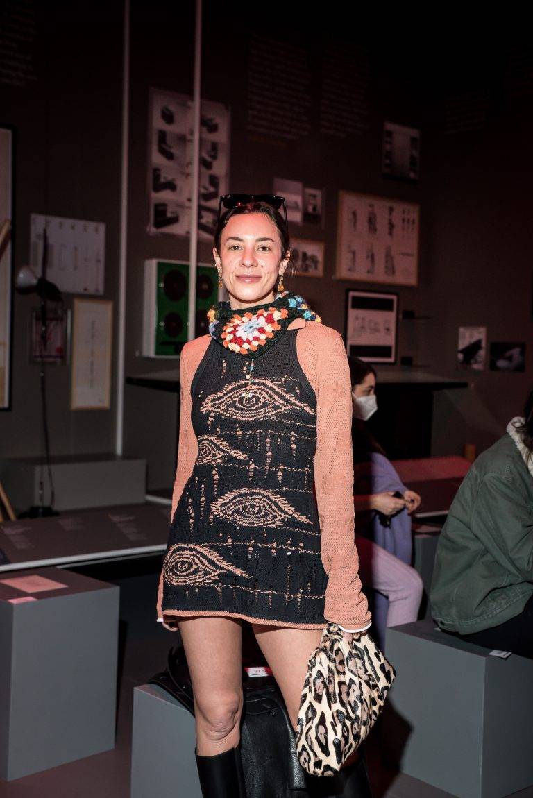  - Pierpaolo Piccioli and friends sit front row at Marco Rambaldi Fall/Winter 22-23