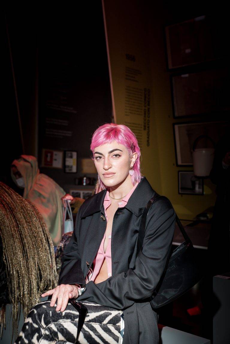  - Pierpaolo Piccioli and friends sit front row at Marco Rambaldi Fall/Winter 22-23