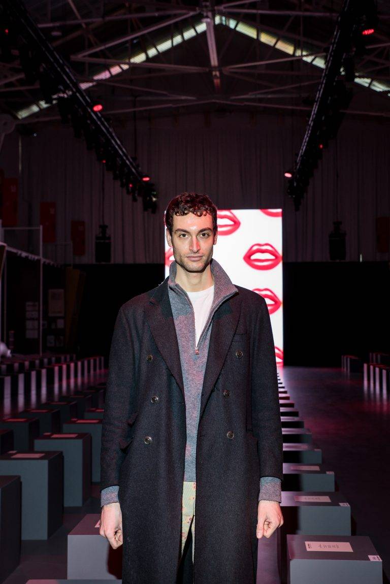  - Pierpaolo Piccioli and friends sit front row at Marco Rambaldi Fall/Winter 22-23