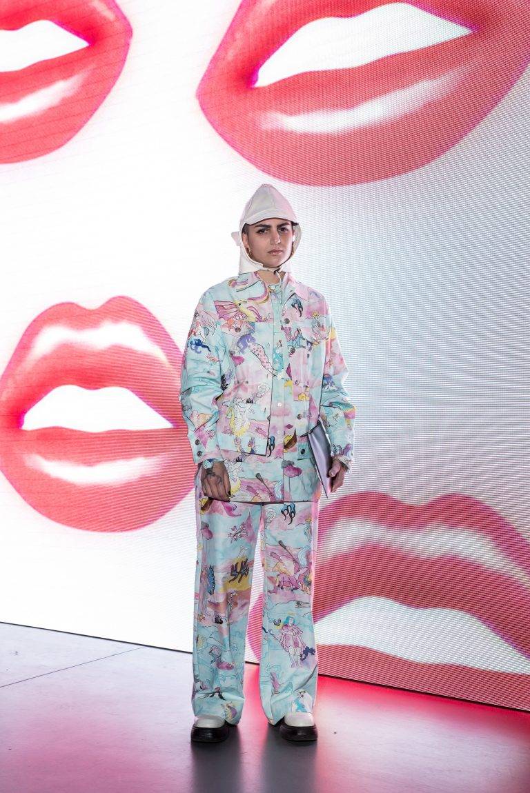  - Pierpaolo Piccioli and friends sit front row at Marco Rambaldi Fall/Winter 22-23
