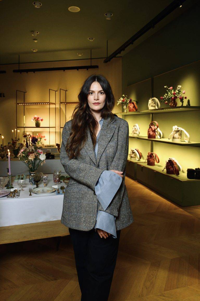  - Jeanne Damas’ colorful table for Lancel