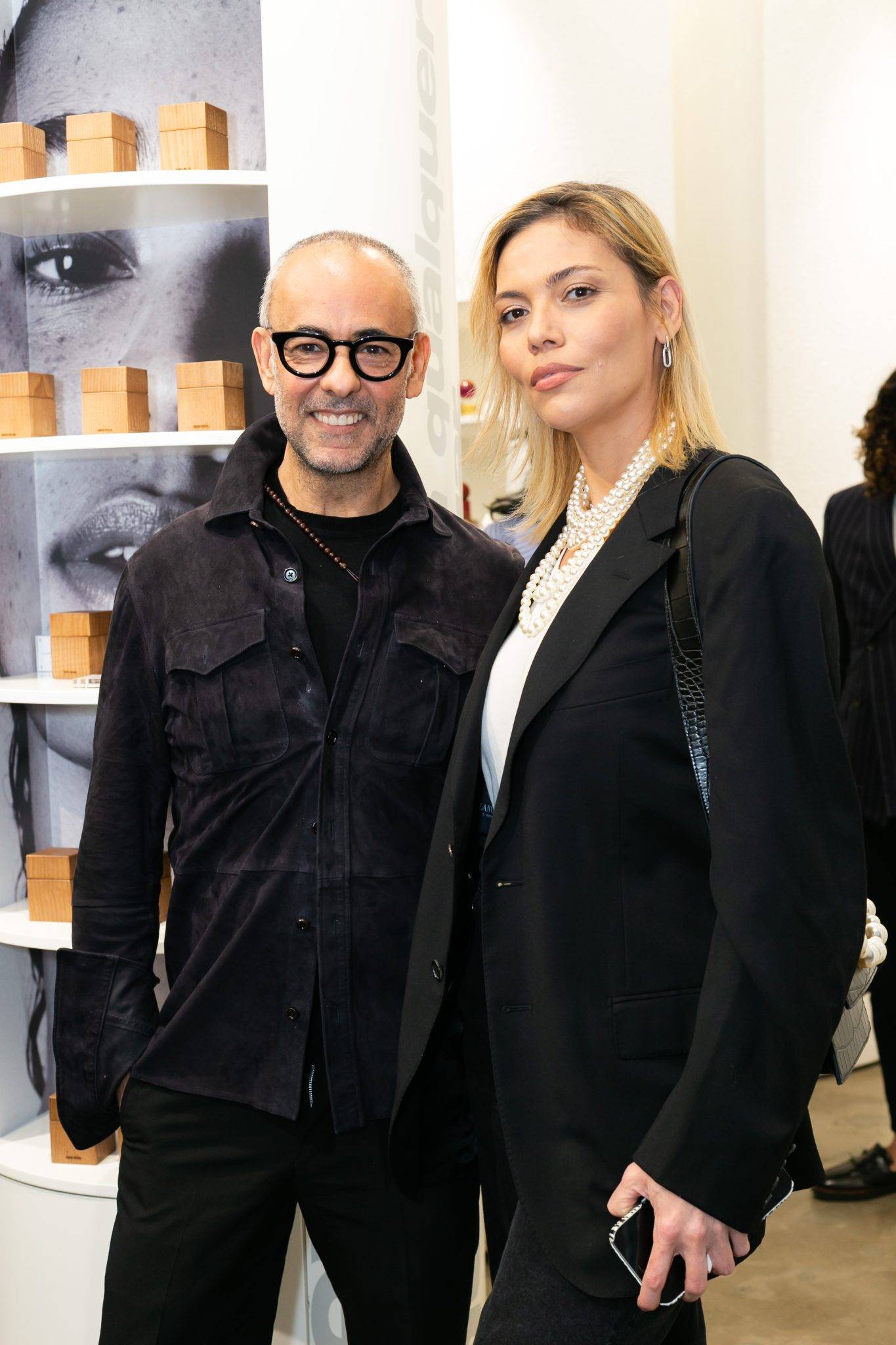  - Francisco Costa and Cindy Bruna celebrate AROMA, the first Costa Brazil fragrance