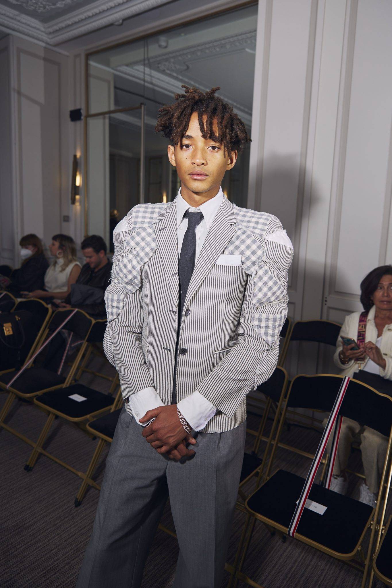  - Jaden Smith and Marissa Berenson at Thom Browne’s spectacular show