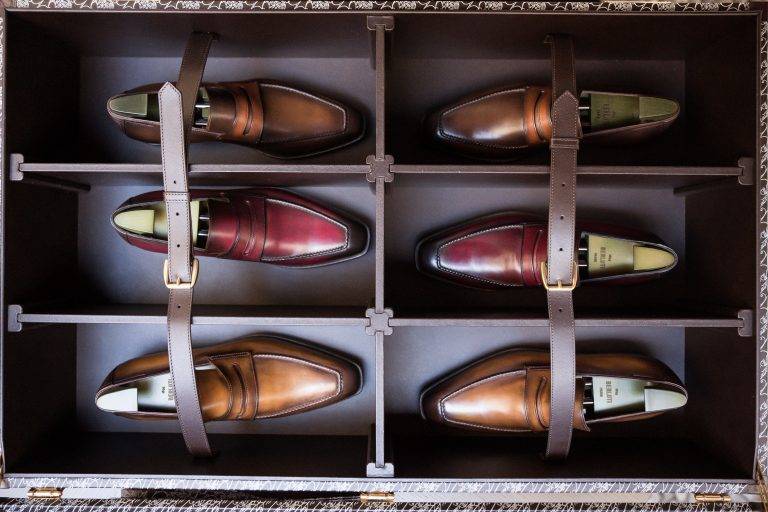 Berluti Dresses Up Pasticceria Cova to Celebrate the Toile Marbeuf Travel Line