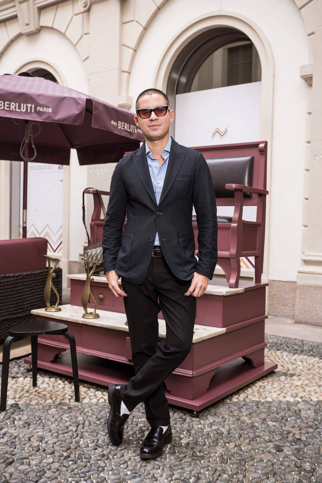  - Berluti Dresses Up Pasticceria Cova to Celebrate the Toile Marbeuf Travel Line