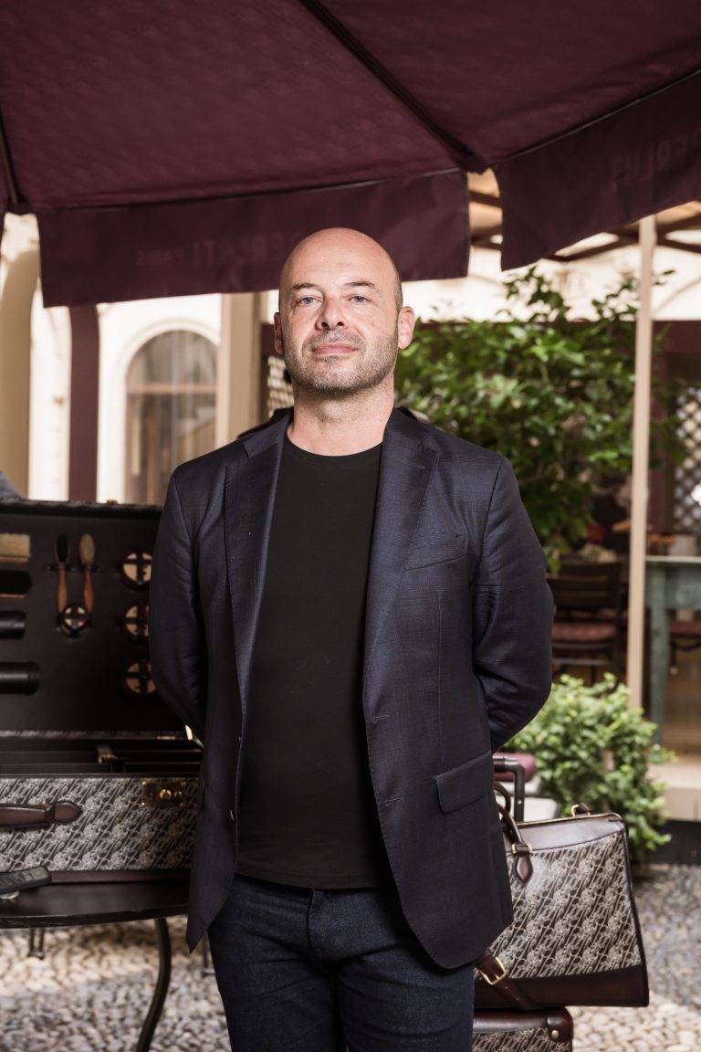  - Berluti Dresses Up Pasticceria Cova to Celebrate the Toile Marbeuf Travel Line