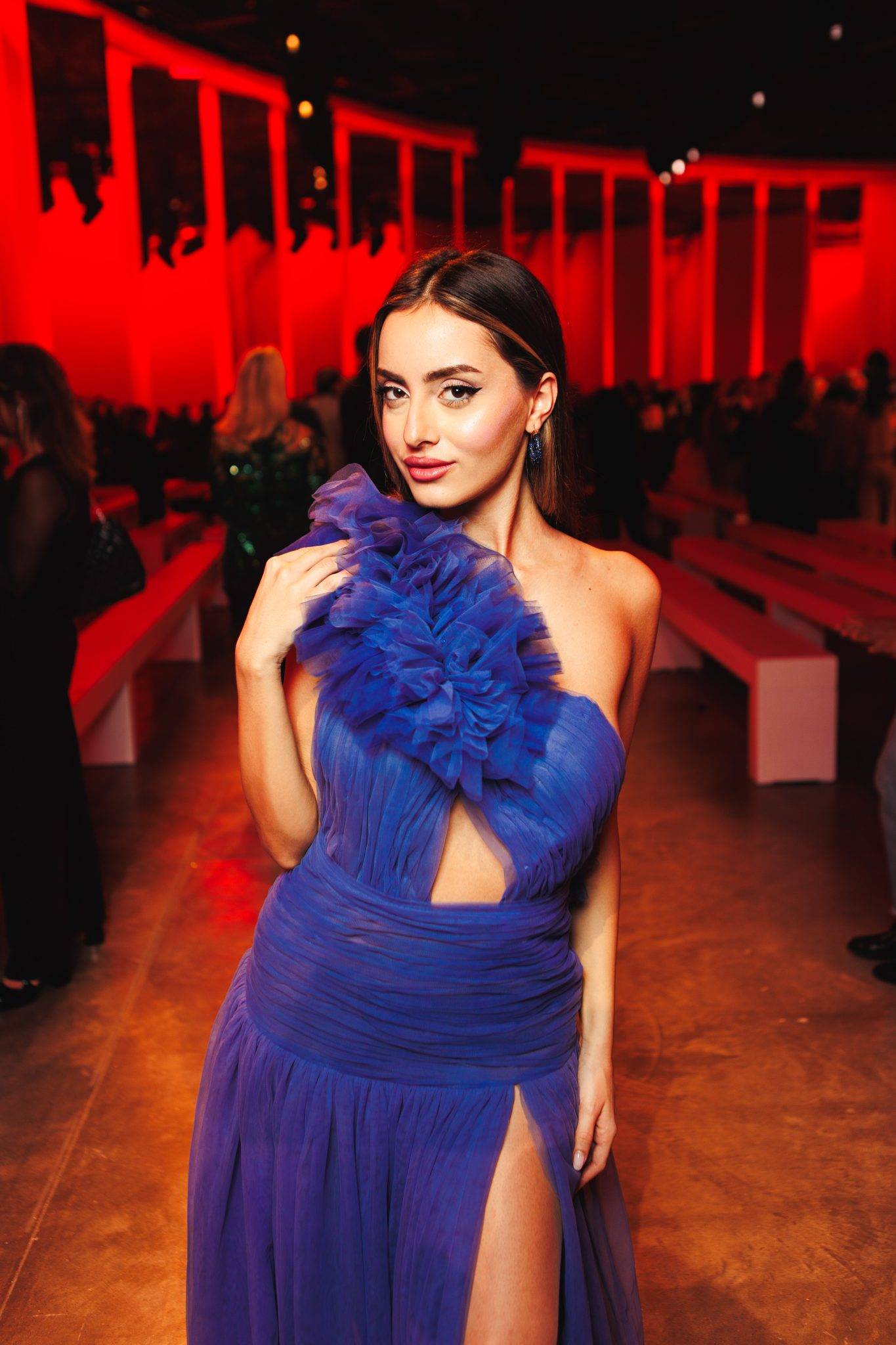  - Elie Saab in Scarlet at Paris Fashion Week