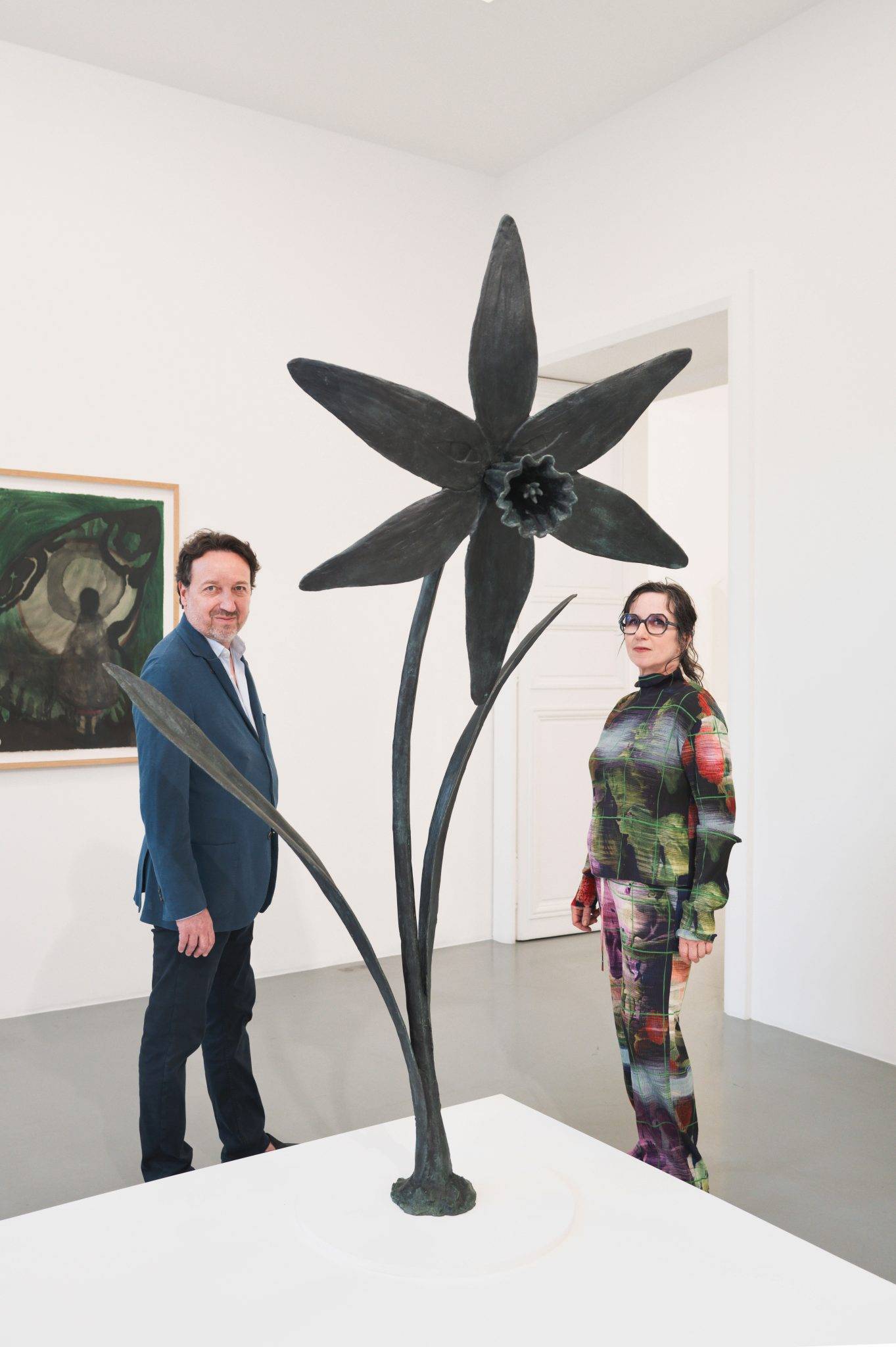  - Hernan Bas, Klara Kristalova and Julian Charriere at Perrotin Paris