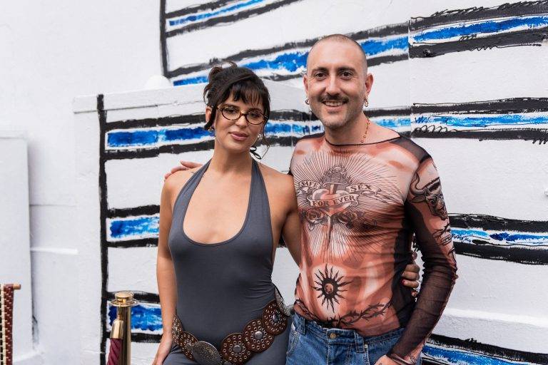  - Jean Paul Gaultier Hoists A Rainbow Flag With Pepo Moreno