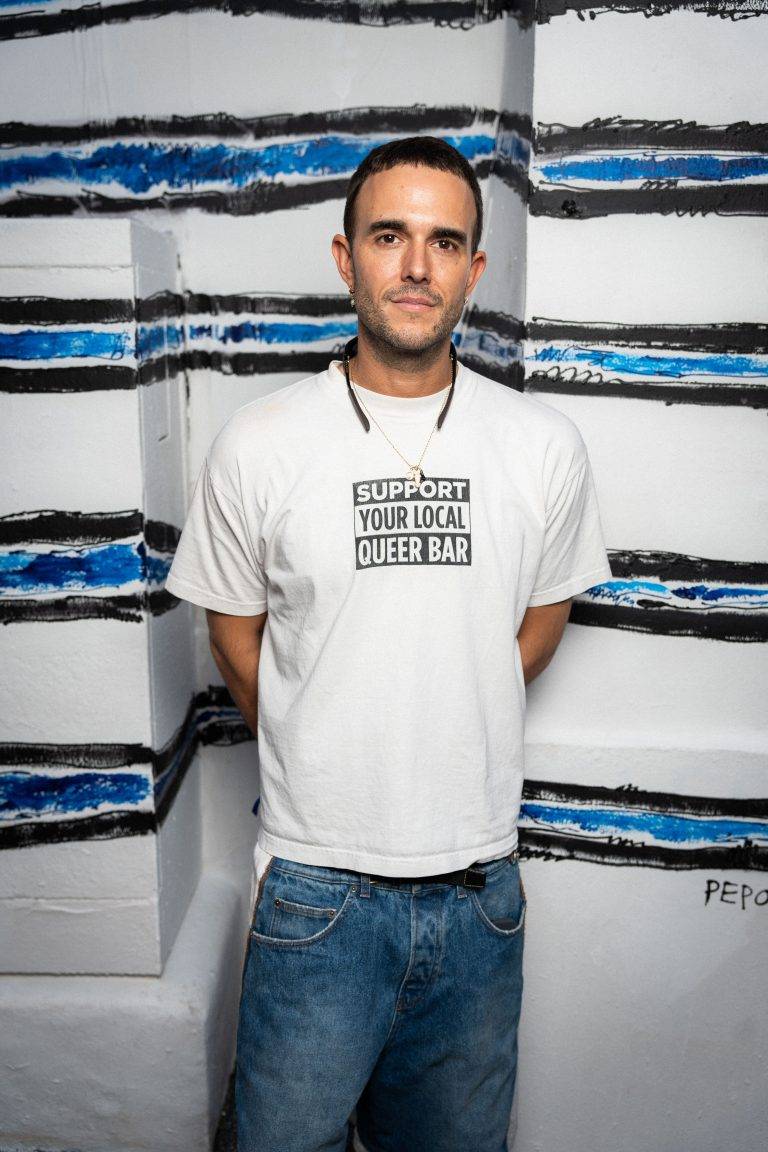  - Jean Paul Gaultier Hoists A Rainbow Flag With Pepo Moreno