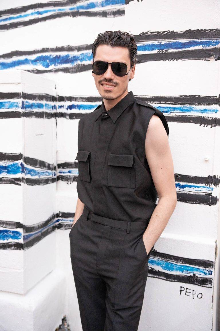  - Jean Paul Gaultier Hoists A Rainbow Flag With Pepo Moreno