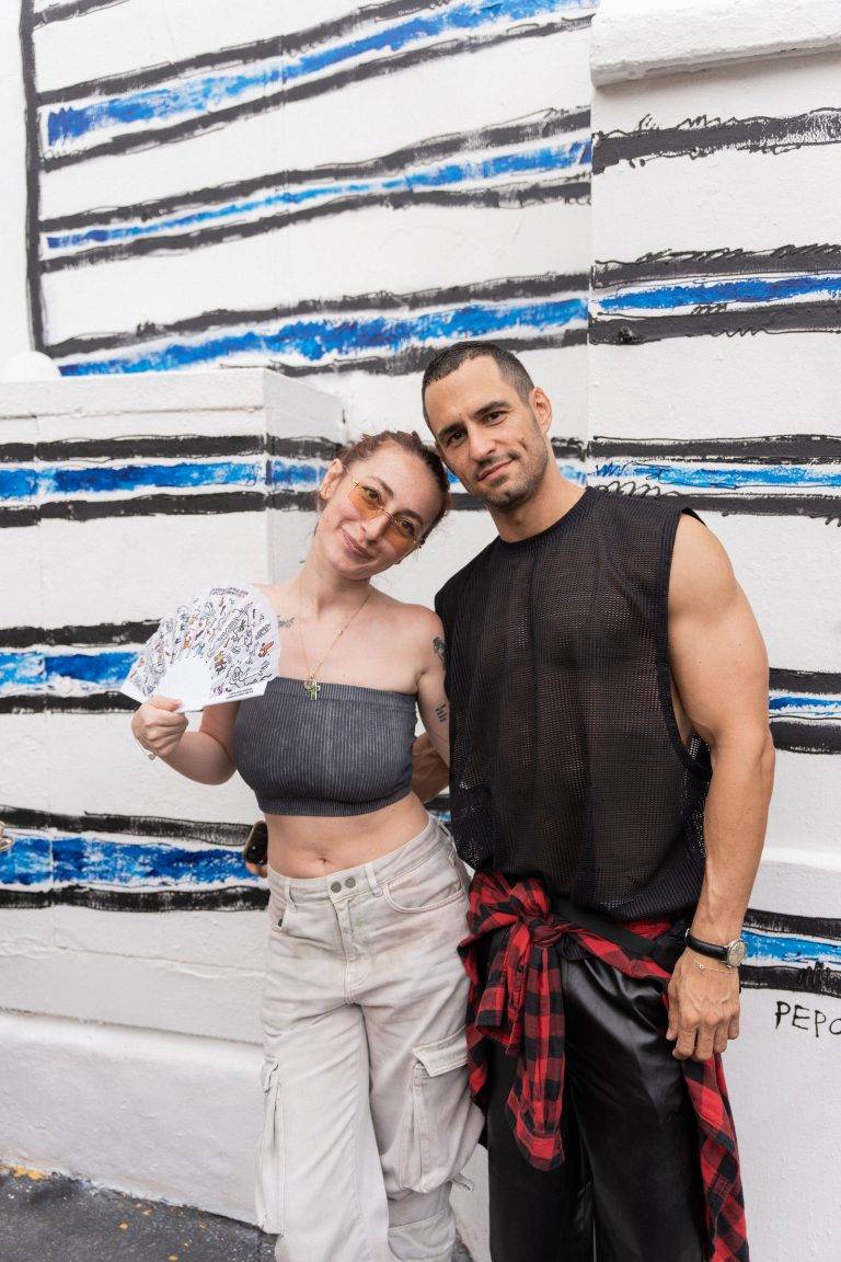  - Jean Paul Gaultier Hoists A Rainbow Flag With Pepo Moreno