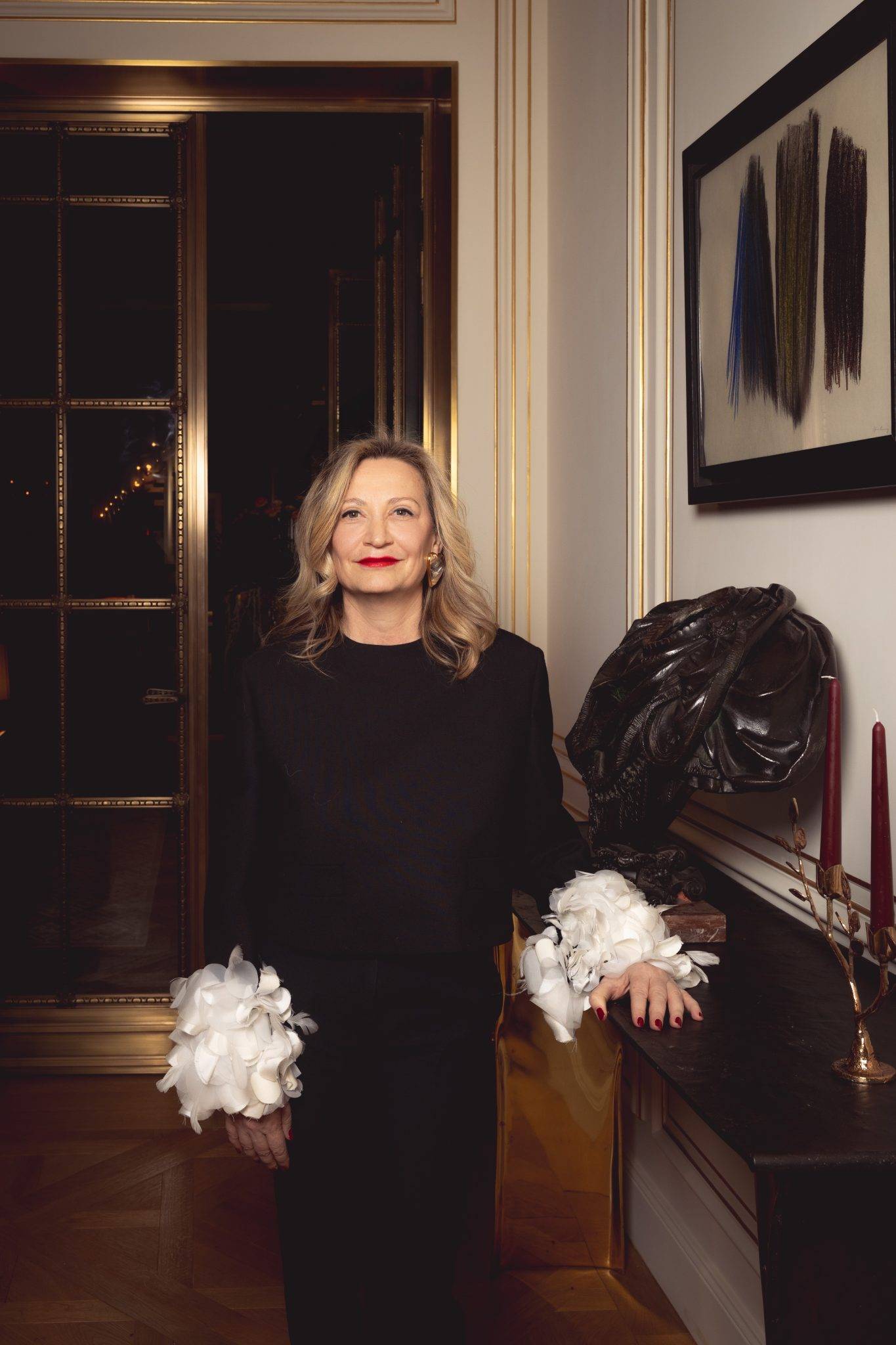  - Jacqueline Terrebone and Benoist F. Drut Co-Host a Cocktail Party at Aline Hazarian’s Parisian Apartment