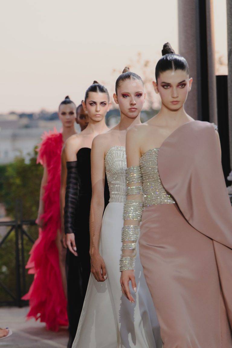 Revisited by Antonio Grimaldi, the ’80s Hit the Catwalk in Rome