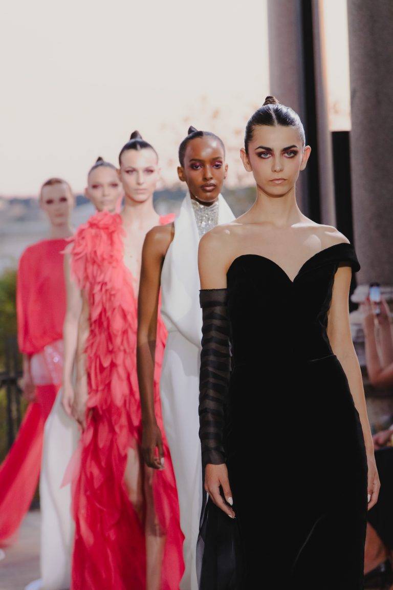 Revisited by Antonio Grimaldi, the ’80s Hit the Catwalk in Rome