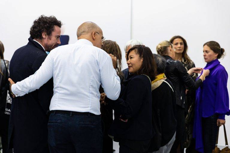 L’inauguration de l’exposition Lee Ufan à la galerie Mennour