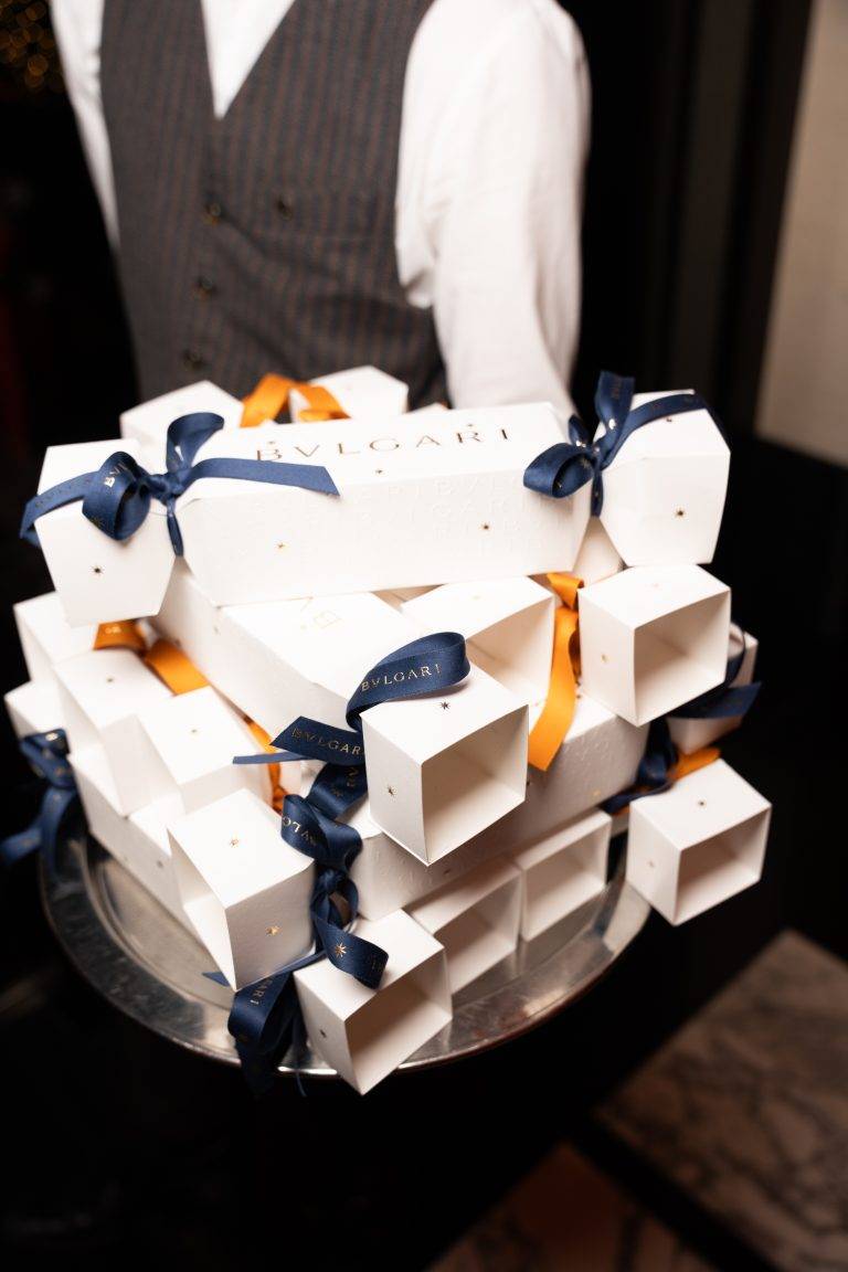 Bvlgari’s Exquisite Christmas Cocktail Party at the Bvlgari Hotel Paris