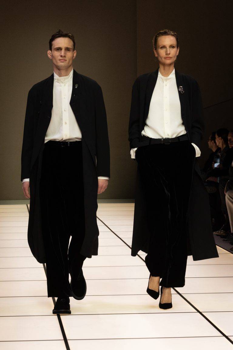 Leo Dell’Orco’s Fluid Walk at Giorgio Armani