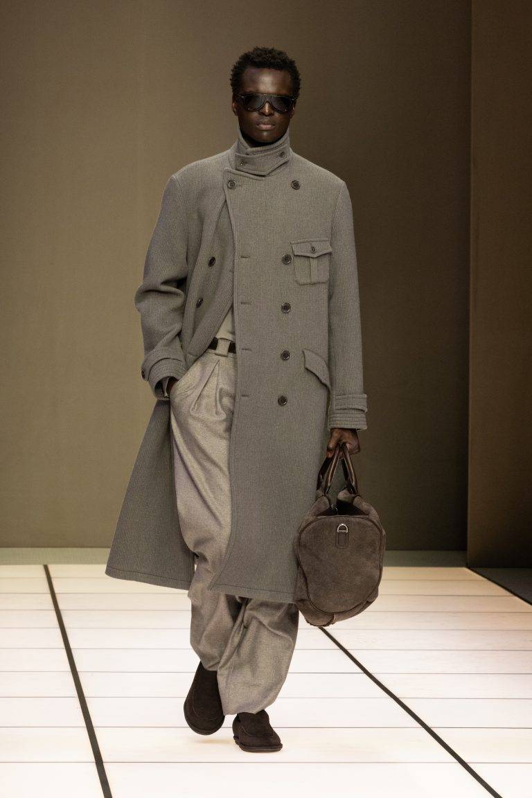 Leo Dell’Orco’s Fluid Walk at Giorgio Armani