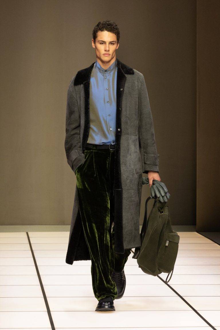 Leo Dell’Orco’s Fluid Walk at Giorgio Armani
