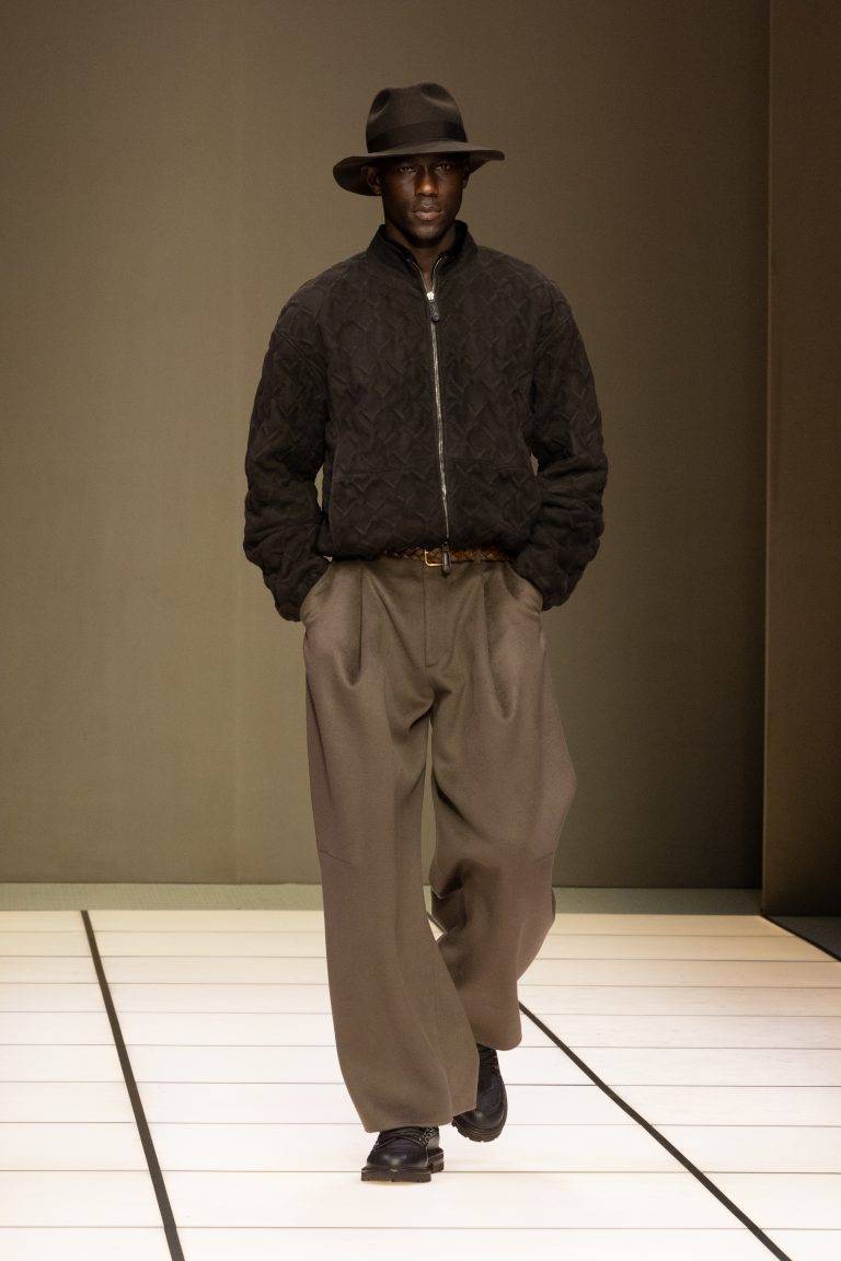 Leo Dell’Orco’s Fluid Walk at Giorgio Armani